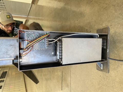 Installed electronics box